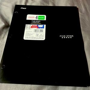 Five Star 4-Pocket Paper Folder